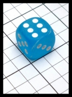 Dice : Dice - 6D Pipped - Blue Frosted Chessex - POD Aug 2015